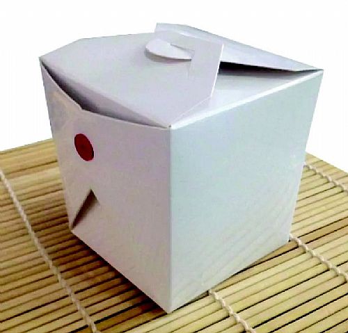 Box de comida chinesa 850 em Branco Personalizado