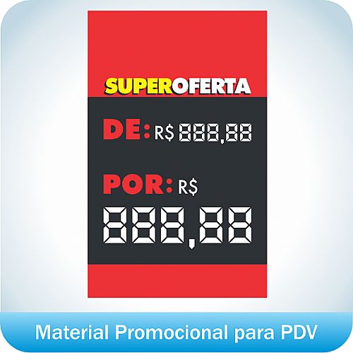 Tag de Preço Super Oferta Personalizada