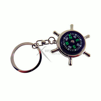 Chaveiro com bússola Personalizado
