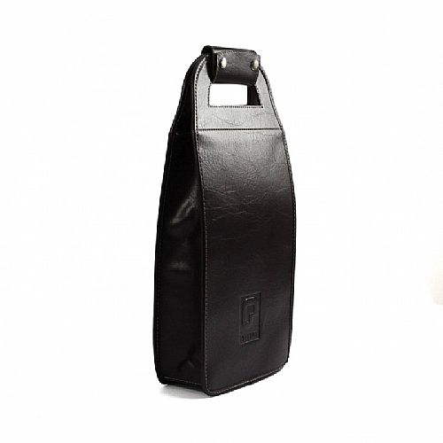 Bolsa Porta Garrafas 2 Divisórias em Couro Sintético 33x19,5cm