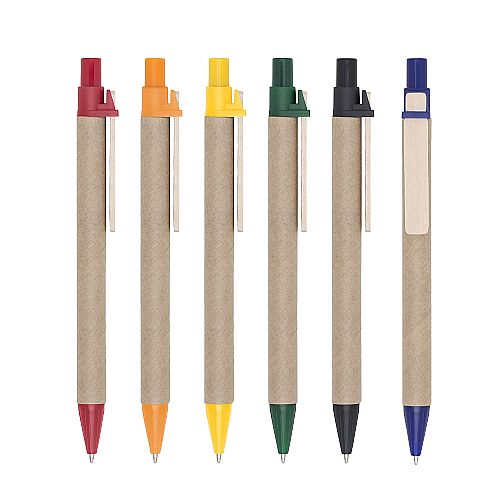 Caneta ecológica de papelão personalizada