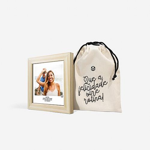 Magnet Frame - Personalize com a sua foto + texto