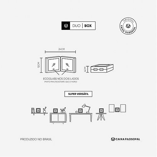 Frase sobre PAI + Foto personalizada - Duo Box Classic — foto 2