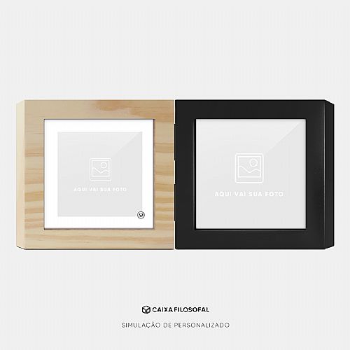 Frase para INSPIRAR e MOTIVAR + Foto personalizada - Duo Box Classic