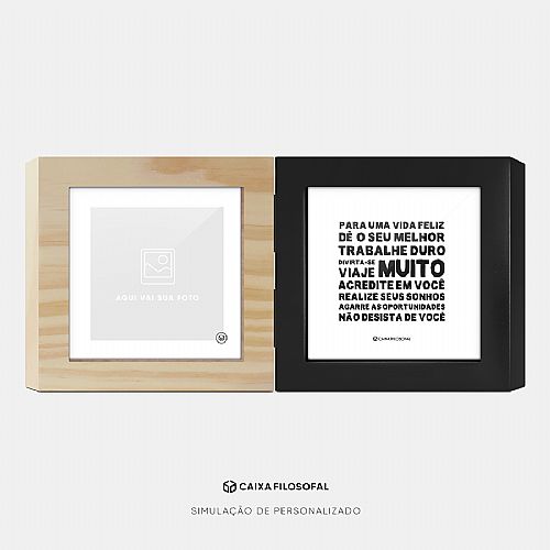 Frase para INSPIRAR e MOTIVAR + Foto personalizada - Duo Box Classic — foto 4