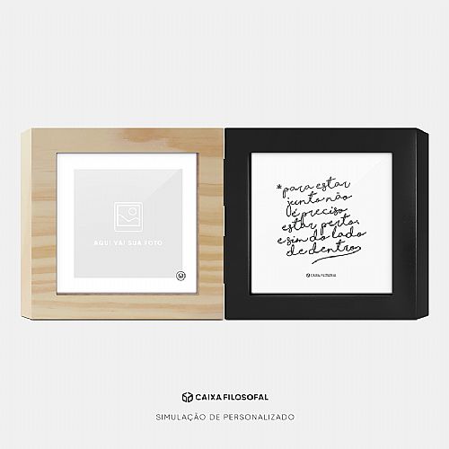 Frase sobre AMOR + Foto personalizada - Duo Box Classic — foto 4