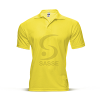 CAMISETA PÓLO 100% ALGODÃO AMARELA
