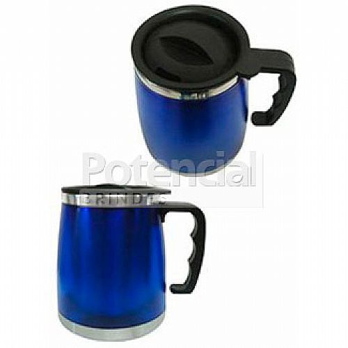 Caneca de acrílico com metal personalizada.