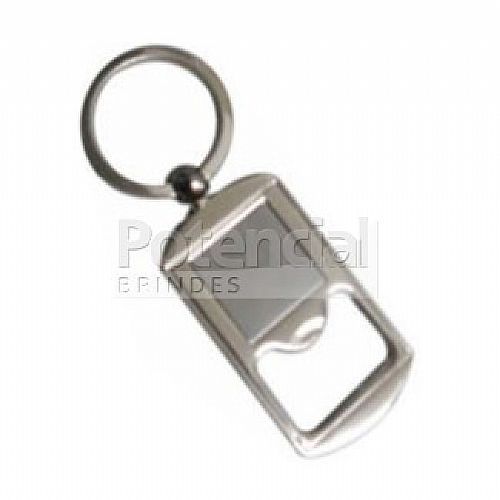 Chaveiro abridor quadrado personalizado,em metal .