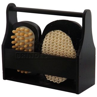 Kit banho ecológico com 4 peças, personalizado.