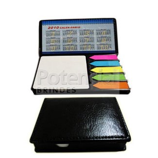 Bloco de Anotações personalizado com Post-it e Calendário