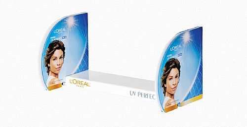 Display para protetor solar personalizado