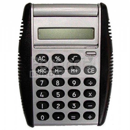 Calculadora personalizada de plástico com tampa protetora.