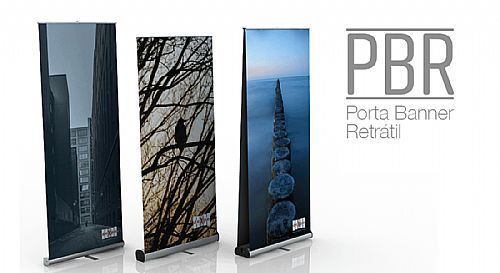 Porta Banner Retrátil