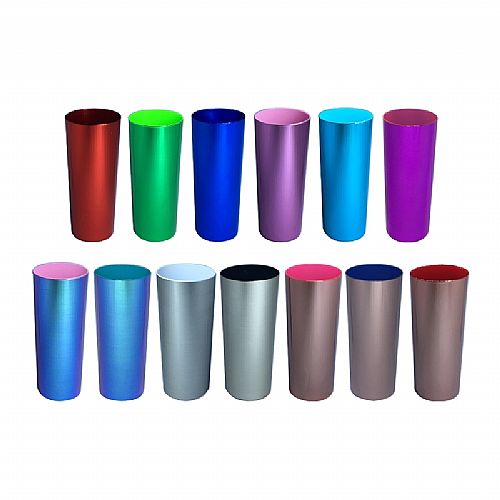 Copo Long drink Epic Metalizado Colorido 330ml