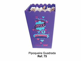 Pipoqueira Quadrada personalizada.