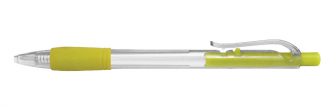 Caneta Clic Grip Clear