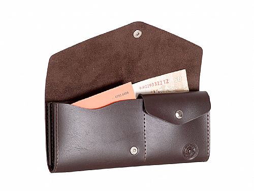 Porta-notas com porta-moedas personalizado.