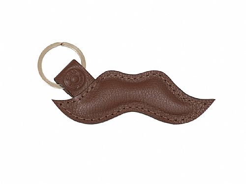 Chaveiro em couro BIGODE personalizado.