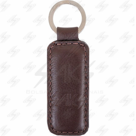 Chaveiro de couro personalizado