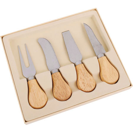 Kit Queijo em madeira personalizado