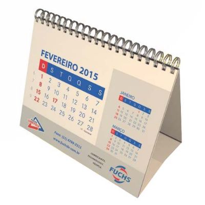 Calendário de mesa personalizado