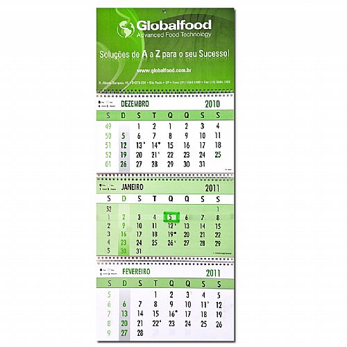 Calendário de parede Personalizado