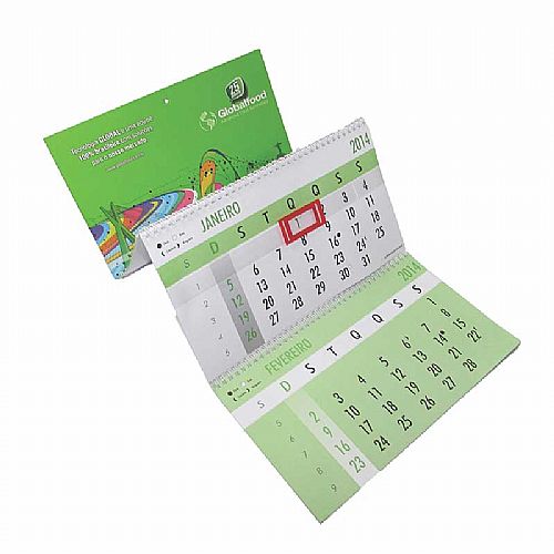 Calendário de parede articulado personalizado