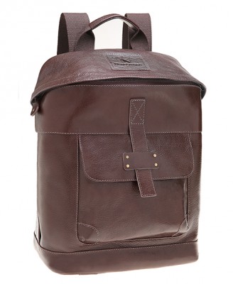 Mochila em couro laptop