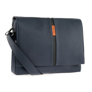 Bolsa carteiro em couro laptop