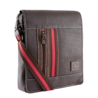 Bolsa carteiro em couro laptop