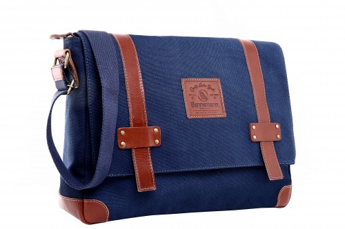 Bolsa carteiro em lona laptop