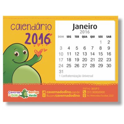 Calendário magnético