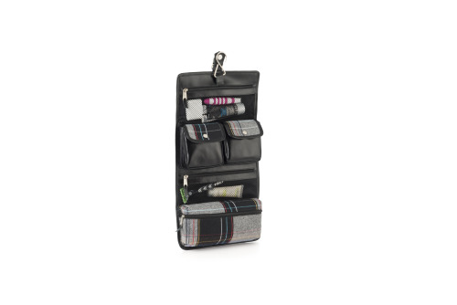 NECESSAIRE EM LONA ECOLÓGICA COM COURO