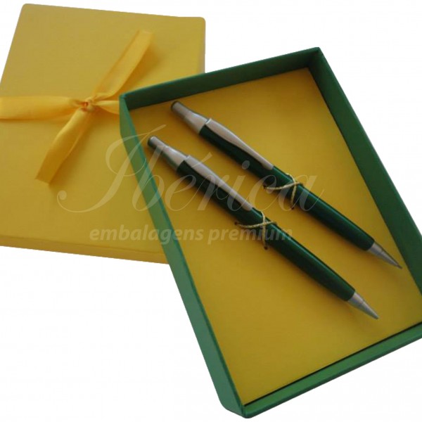 Caixa cartonada para 2 canetas personalizada