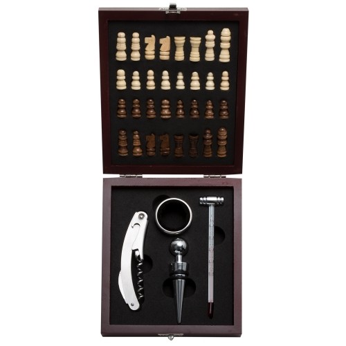 Kit Vinho Xadrez 4 peças personalizado