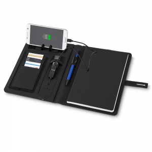 Caderno Power Bank personalizado