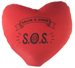 Almofada com personalização em silk