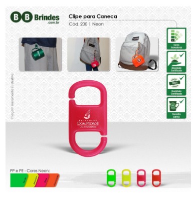 Clipe para caneca Personalizado