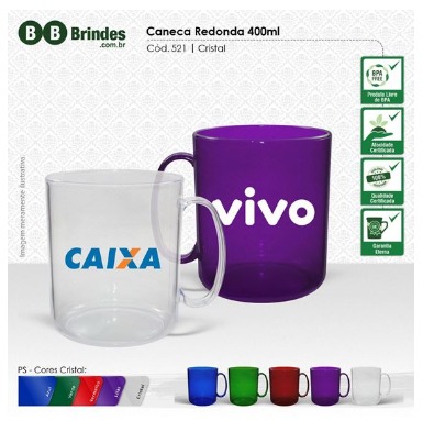 Caneca Cristal Personalizada