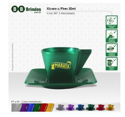 Conjunto Xícara de Café Com Pires