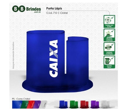 Porta Lápis Duo em Cristal