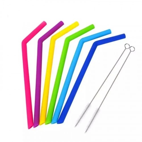 Kit 2 Canudos de Silicone Personalizado