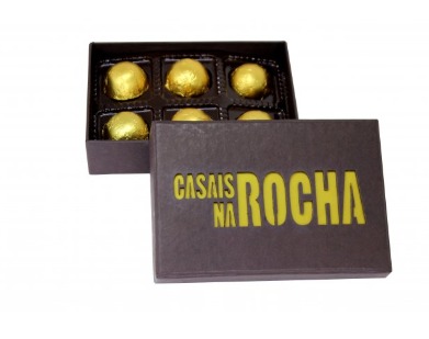 Caixa de chocolate 6un. personalizada