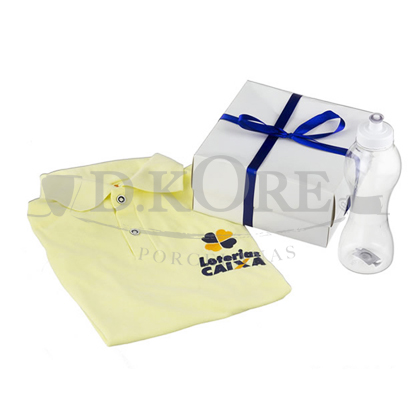 KIT DE CAMISETA POLO COM SQUEEZE