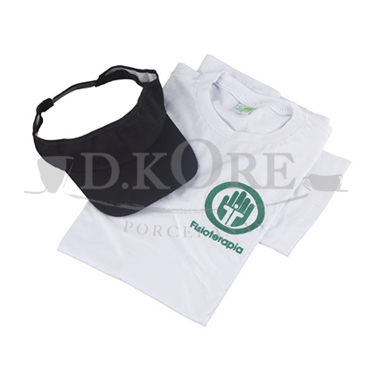 KIT DE CAMISETA BORDADA COM VISEIRA