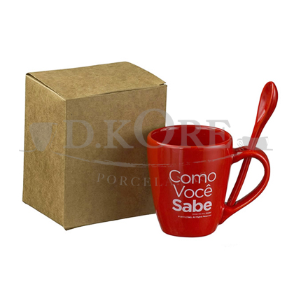KIT DE CANECA COM COLHER PERSONALIZADO
