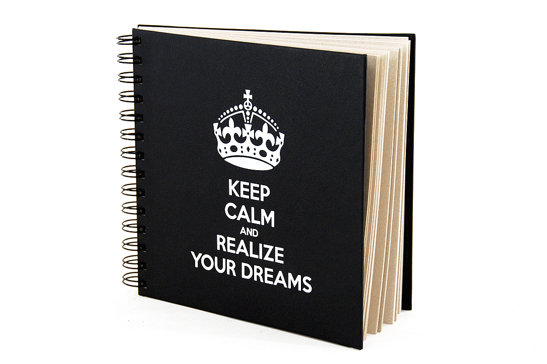 Keep Calm Caderno quadrado Personalizado