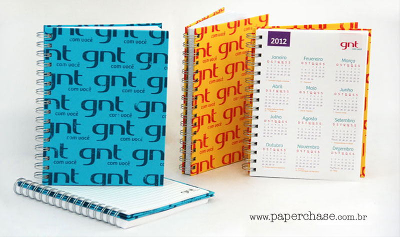 GNT Caderno com miolo personalizado