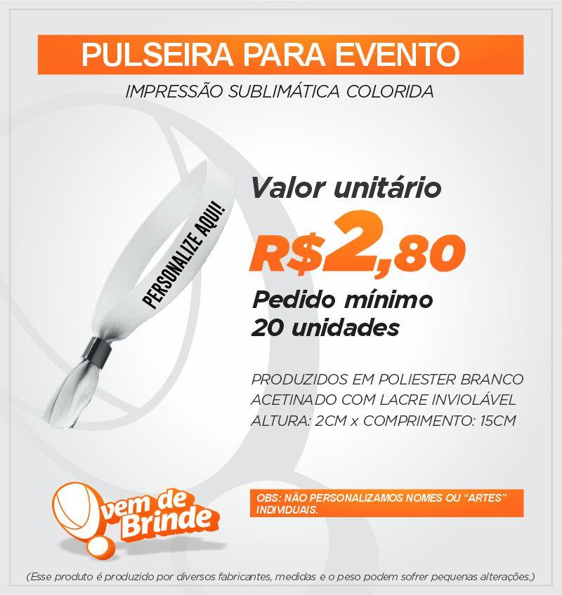 Pulseira para Evento